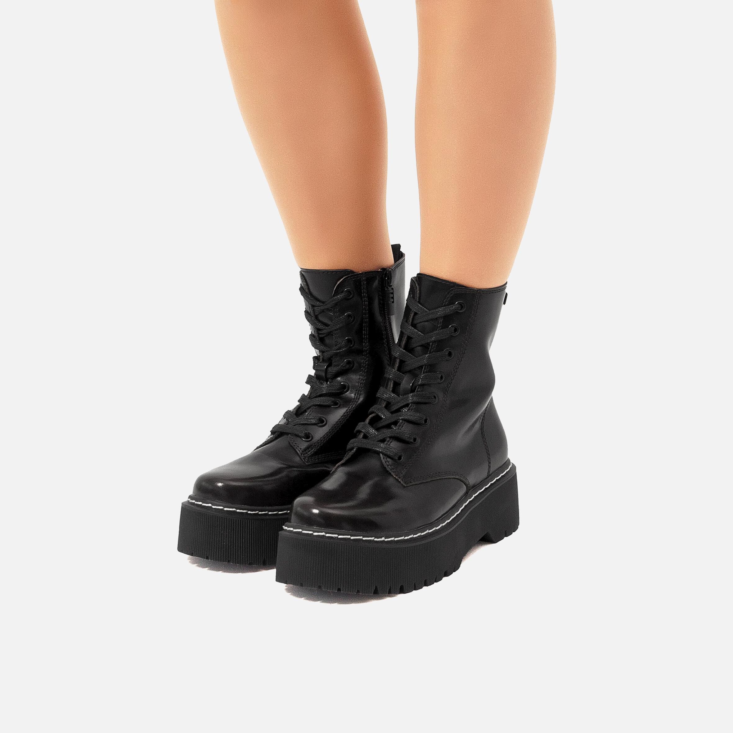 Vegan stormy platform boot discount